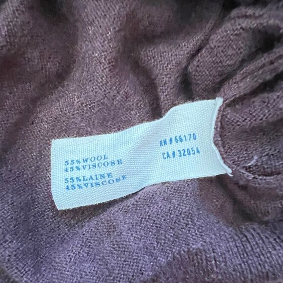 Anthropologie Leifsdottir Cardigan Sweater Size XS Brown Chunky Crochet Trim - Picture 7 of 10